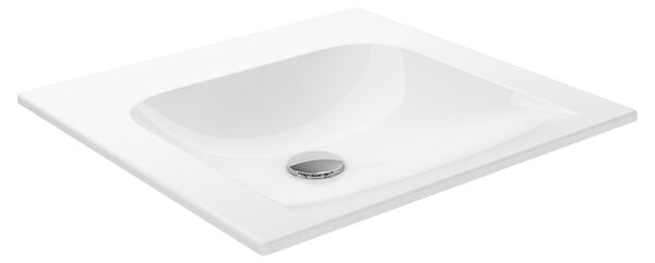 Keuco X-Line ceramic washbasin without tap hole, without overflow, 505 x 493 mm