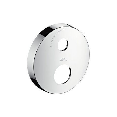 Hansgrohe Axor extension rose, round, 2-hole, with flow control arrow, 14963