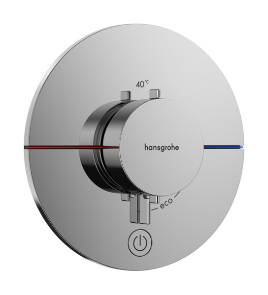 hansgrohe ShowerSelect Comfort S thermostat, concealed, 1 consumer, one additional outlet, round ros...