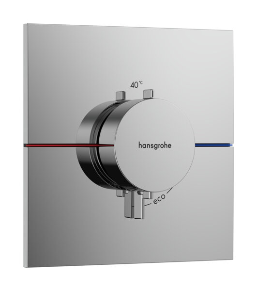 hansgrohe ShowerSelect Comfort E thermostat, concealed, 1 consumer, square rosette, 15574