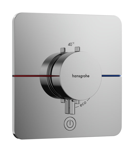 hansgrohe ShowerSelect Comfort Q thermostat, concealed, 1 consumer, one additional outlet, Soft Egde rosette 15589