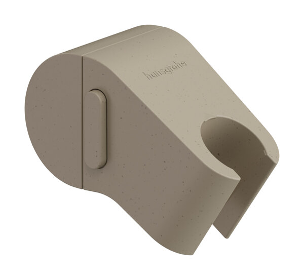 hansgrohe WallStoris Planet Edition push hand shower holder, recycled sand, 28918210