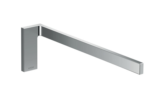 hansgrohe AXOR Universal Rectangular towel rail, metal, single, fixed, length 380mm, 42626