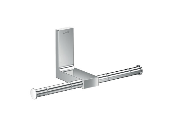 hansgrohe AXOR Universal Rectangular toilet roll holder, metal, double, 42657