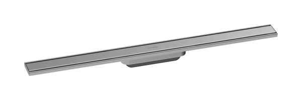 hansgrohe RainDrain Original finished set shower channel, 800mm, height adjustable, brushed stainless steel, 56198800