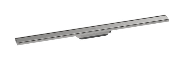 hansgrohe RainDrain Original finished set shower channel, 900mm, height adjustable, brushed stainless steel, 56199800