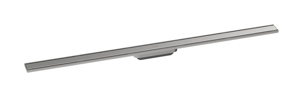 hansgrohe RainDrain Original finished set shower channel, 1200mm, height adjustable, brushed stainless steel, 56201800