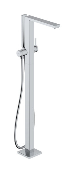 hansgrohe Tecturis E single-lever bath mixer, floor-standing, projection 264mm, incl. accessories, 2...