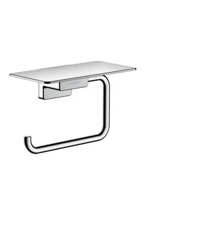 Hansgrohe AddStoris toilet paper holder, with shelf, 41772