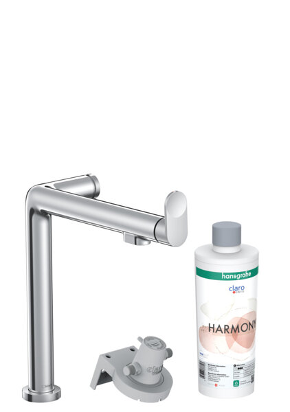 Hansgrohe Aqittura M91 kitchen mixer, starter set, FilterSystem 240, 1jet, 76802