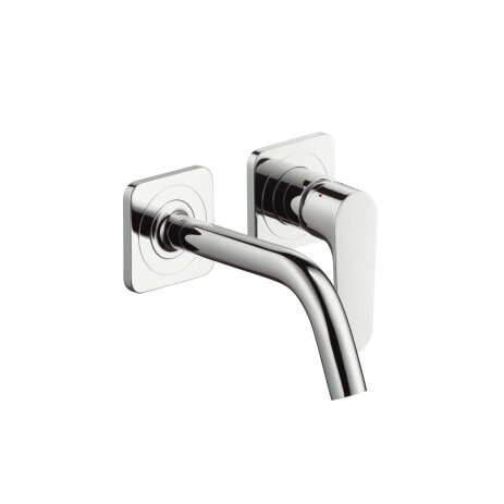 Hansgrohe AXOR Citterio M Single lever flush-mounted basin mixer with rosettes and short spout Wall ...