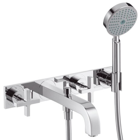 Hansgrohe Axor Citterio 3-hole bath mixer with cross handles