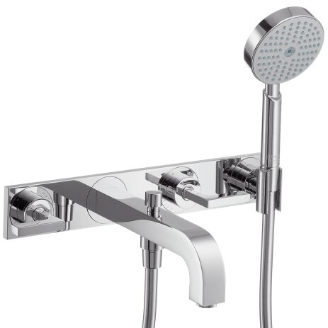 hand-sized Axor Citterio 3-hole bath fitting with lever handles 39442