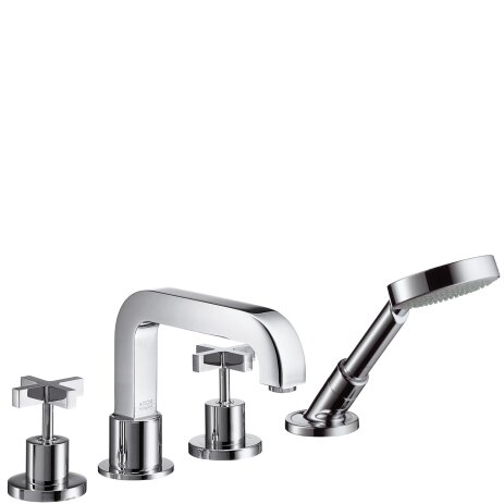 Hansgrohe Axor Citterio 4-hole bath rim fitting with cross handles