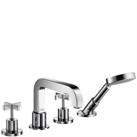 Hansgrohe Axor Citterio 4-hole tile edge fitting with cross handles