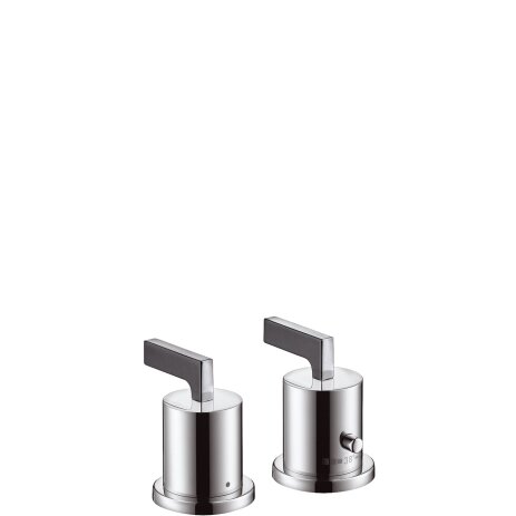 Hansgrohe Axor Citterio 2-hole bath rim thermostat with lever handles