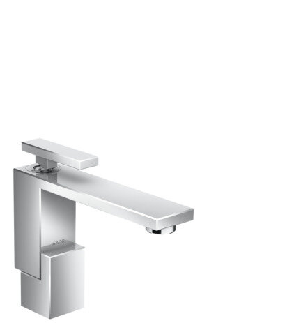 hansgrohe AXOR Edge single-lever basin mixer 130 with push-open pop-up waste