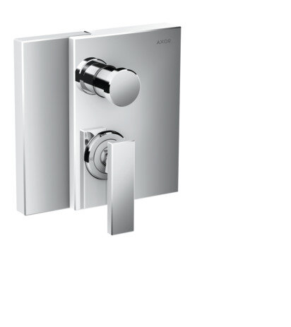 hand-sized AXOR Edge single-lever bath mixer concealed with integrated safety combination according ...