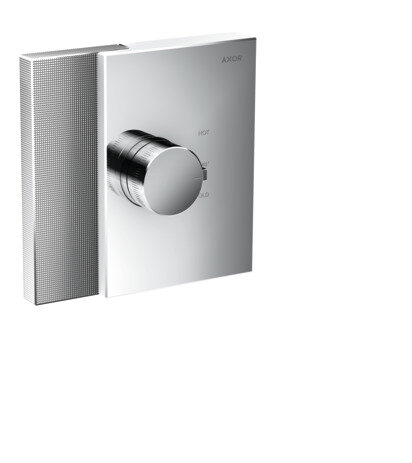 hand-sized AXOR Edge Thermostat HighFlow concealed, diamond-cut