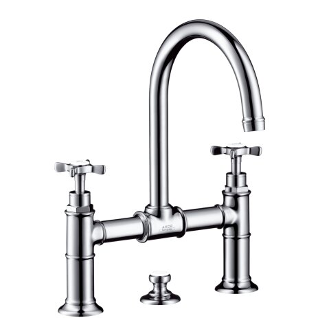 Hansgrohe Axor Montreux 2-handle basin mixer 220, pop-up waste