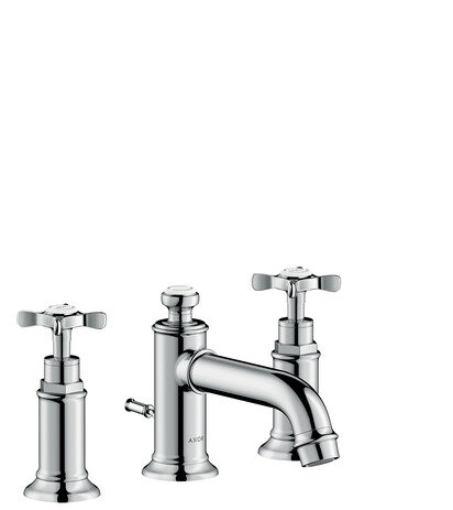 Hansgrohe AXOR MONTREUX 3-hole basin mixer 30, pop-up waste, 142mm overhang