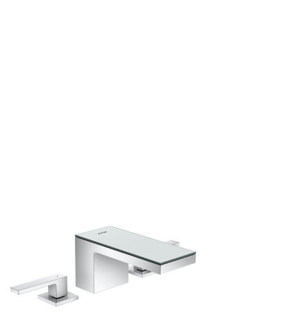 Hansgrohe AXOR MyEdition 3-hole basin mixer 70 with push-open pop-up waste