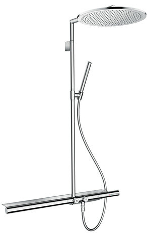 Hansgrohe AXOR ShowerSolutions Showerpipe with thermostat 800 and head shower 350 1jet