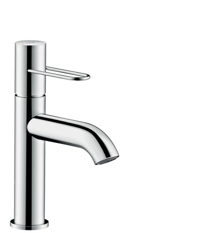 Hansgrohe AXOR Uno single-lever basin mixer 100, bow handle, without pop-up waste, 130mm projection