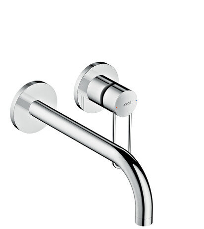 Hansgrohe AXOR Uno single-lever washbasin mixer flush-mounted, lever handle, wall mounting, 225mm pr...