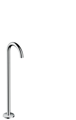 Hansgrohe AXOR Uno bath spout, floor standing, curved, projection 226mm