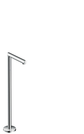 Hansgrohe AXOR Uno bath spout, floor standing, straight, projection 226mm