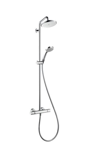 Hansgrohe Croma Showerpipe 220 1jet with thermostat, chrome