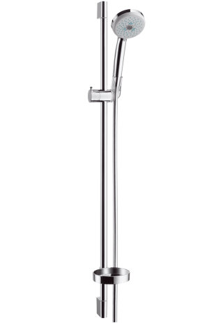 Hansgrohe Croma 100 Shower set Multi with shower bar 90 cm and soap dish, 27774000, chrome