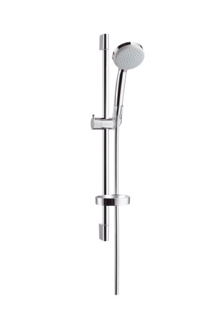 Hansgrohe Croma 100 Shower set Vario EcoSmart with shower bar 65 cm and soap dish, 27776000, chrome