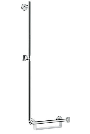 hansgrohe Unica Comfort shower rail 110 cm left, 26403400, white/ chrome