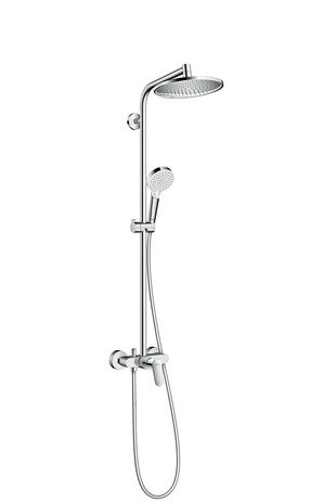 Hansgrohe Crometta S Showerpipe 240 1jet with single-lever mixer, chrome