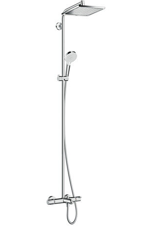 Hansgrohe Crometta E Showerpipe 240 1jet with bath thermostat, chrome