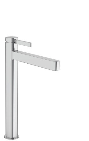 hansgrohe Finoris single-lever basin mixer 260 for wash basins with push-open waste, 208 mm projecti...