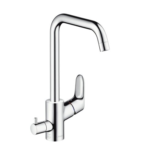 Hansgrohe Focus M41 single-lever kitchen mixer 260, appliance shut-off valve, 1jet, chrome