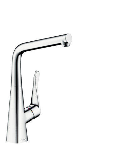 Hansgrohe Metris M71 single-lever kitchen mixer 320, front window mounting, 1jet, chrome