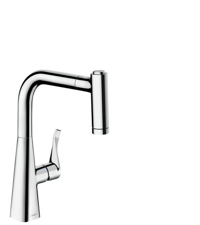 Hansgrohe Metris M71 Single lever kitchen mixer 220, pull-out shower, 2jet, sBox