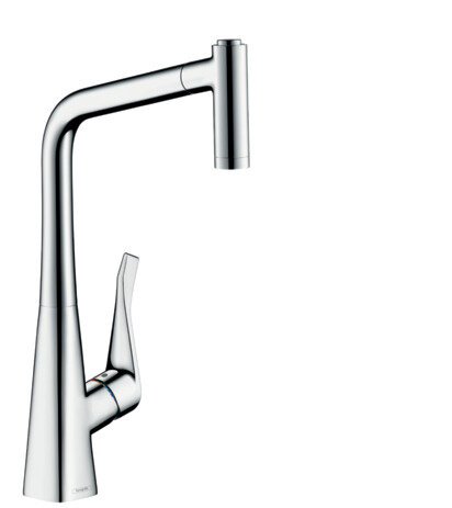 Hansgrohe Metris M71 single-lever kitchen mixer 320, pull-out shower, 2jet, sBox