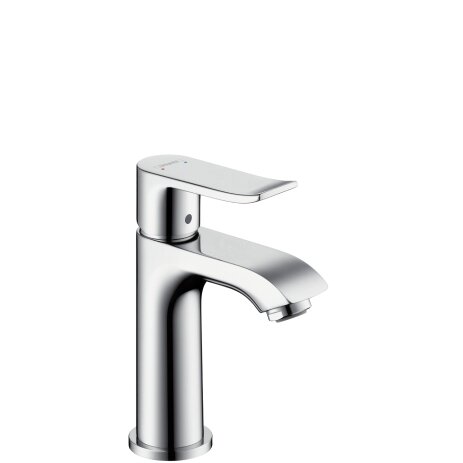 Hansgrohe Metris single-lever basin mixer 100 with waste for hand-rinse basin 31088000