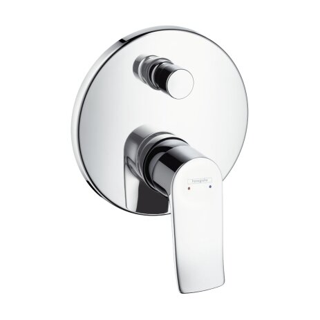 Hansgrohe Metris single-lever bath mixer flush-mounted with fuse combination 31487000