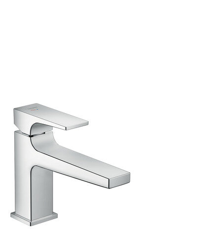 Hansgrohe Metropol single lever washbasin mixer 100, CoolStart, lever handle, push-open waste, 156mm...