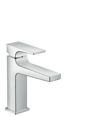 Hansgrohe Metropol single-lever washbasin mixer 110, with lever handle, pop-up waste, projection 135mm