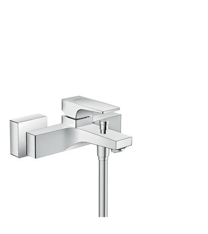 hansgrohe Metropol single lever bath mixer, surface mounted, lever handle, 180mm projection