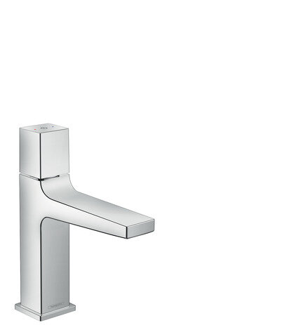 Hansgrohe Metropol Select washbasin mixer 110, push-open waste, projection 136mm