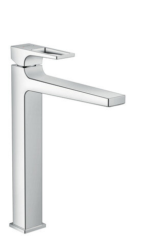 Hansgrohe Metropol single-lever basin mixer 260 with handle, push-open waste, for wash bowls, 204mm projection