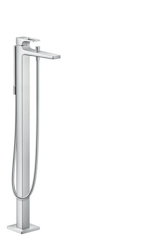 Hansgrohe Metropol single lever bath mixer, floor standing, handle, projection 235mm